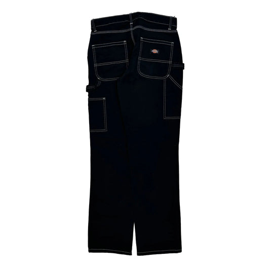 Dickies Carpenter Trousers - 28W UK 8 Black Cotton