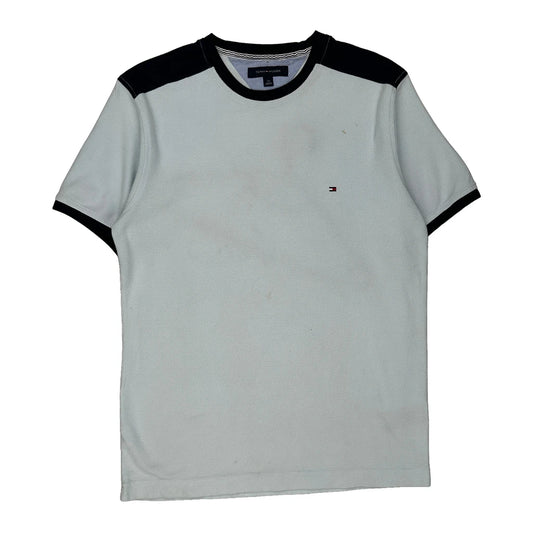 Tommy Hilfiger T-Shirt - Large Black Cotton