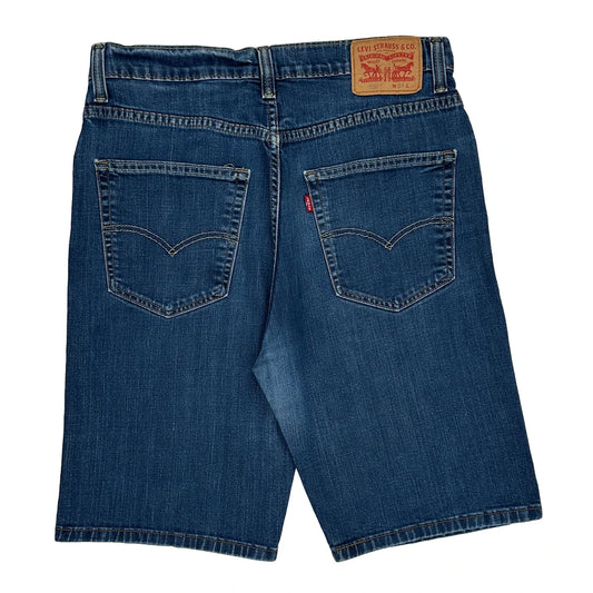 Levis Denim Shorts - 32W 11L Blue Denim