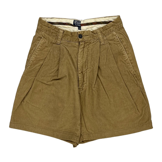 Cord Polo By Ralph Lauren Shorts - 25W UK 8 Brown Cotton