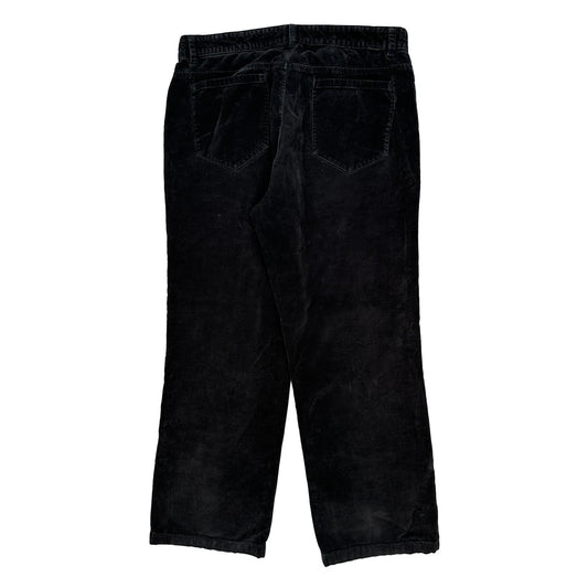 Calvin Klein Cord Trousers - 33″ Waist Black Cotton