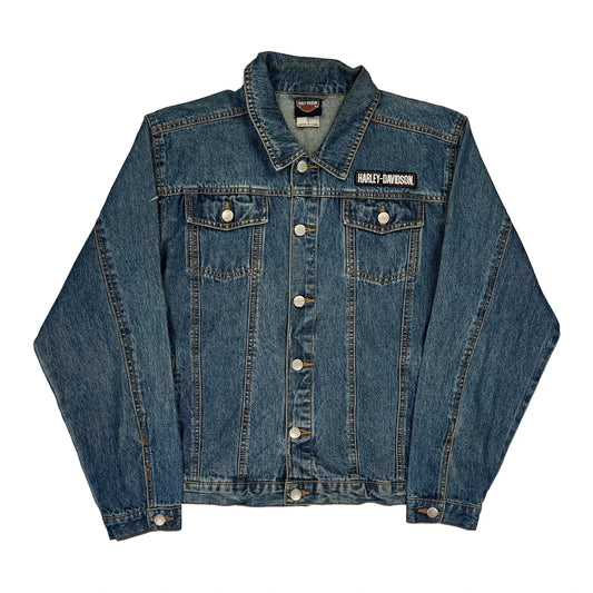 Motorcycles Harley Davidson Denim Jacket - XL Blue Denim