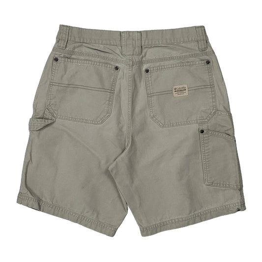 Vintage Columbia Carpenter Shorts - 32W 9L Grey Cotton