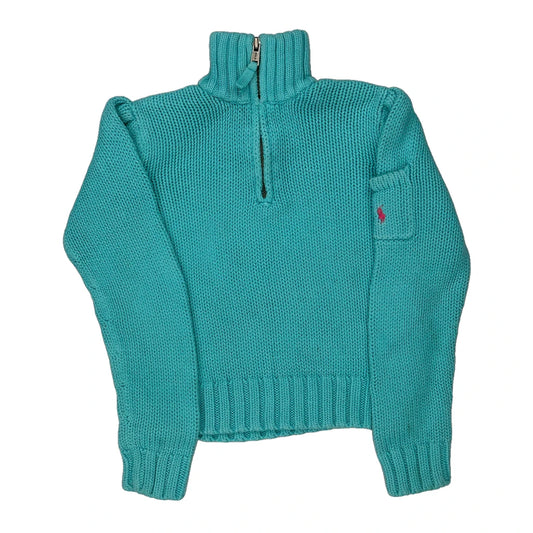 Age 6 Ralph Lauren 1/4 Zip - Small Blue Cotton
