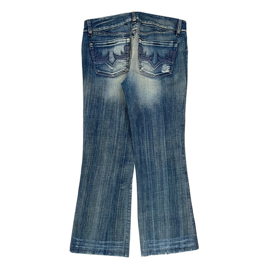 Diesel Boot Cut Jeans - 35W 32L Blue Cotton