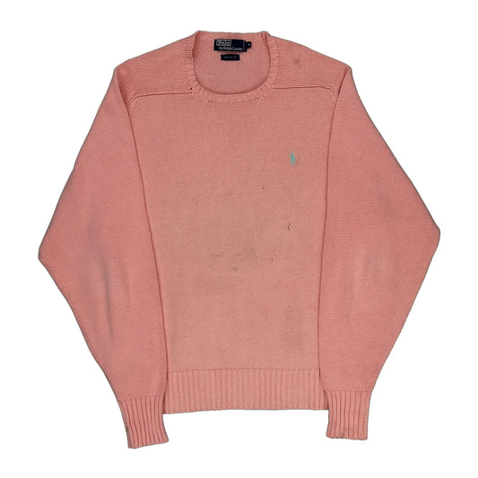 Polo By Ralph Lauren Jumper - XL Pink Cotton
