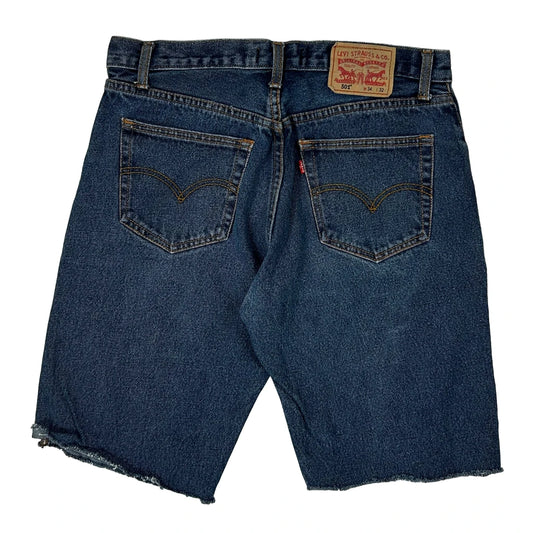 Vintage Levis Denim Shorts - 32W 11L Blue Denim