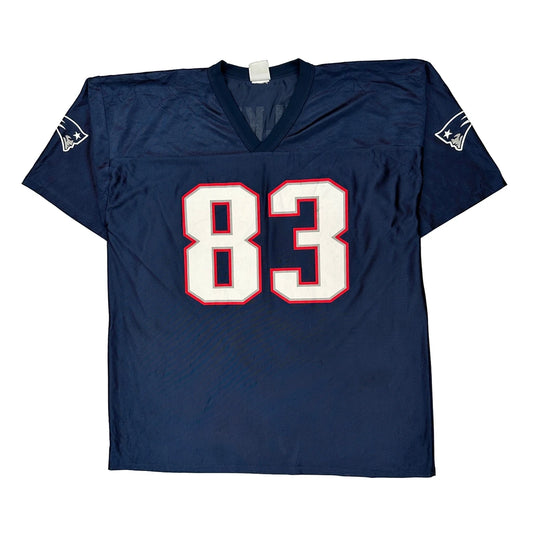 New England Patriots Reebok Nfl Jersey - 2XL Navy Polyester