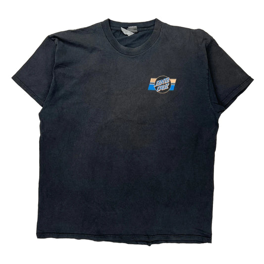 Skateboards Santa Cruz Graphic T-Shirt - 2XL Black Cotton