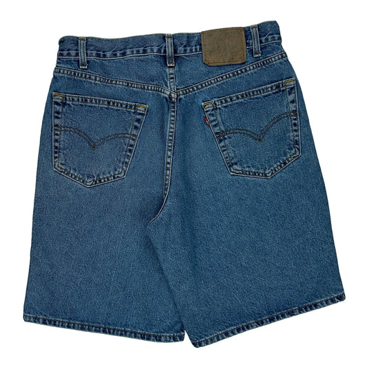 Levis Denim Shorts - 33W 9L Blue Denim