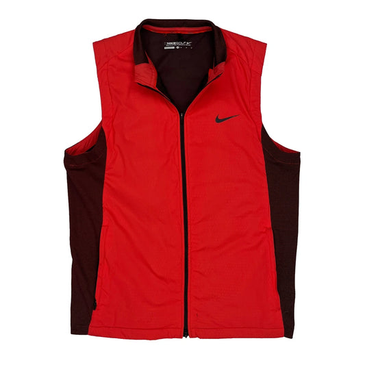 Nike Golf Gilet - Medium Brown Polyester