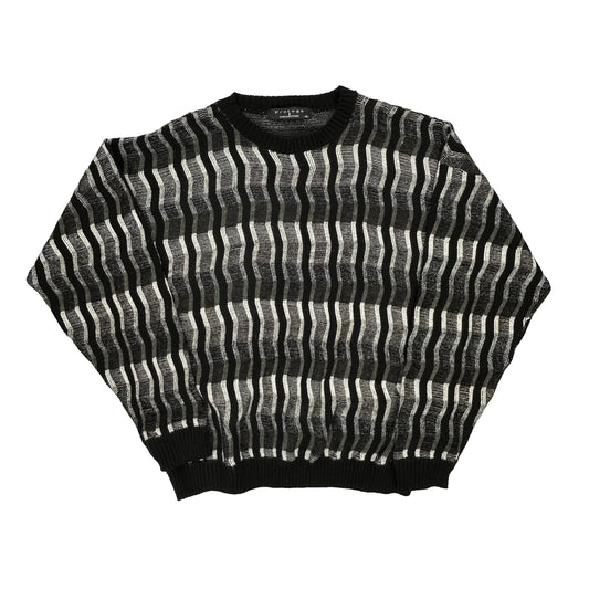 Protege Striped Jumper - XL Grey Acrylic