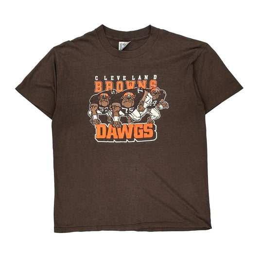 Cleveland Browns Logo 7 Nfl T-Shirt - XL Brown Cotton Blend