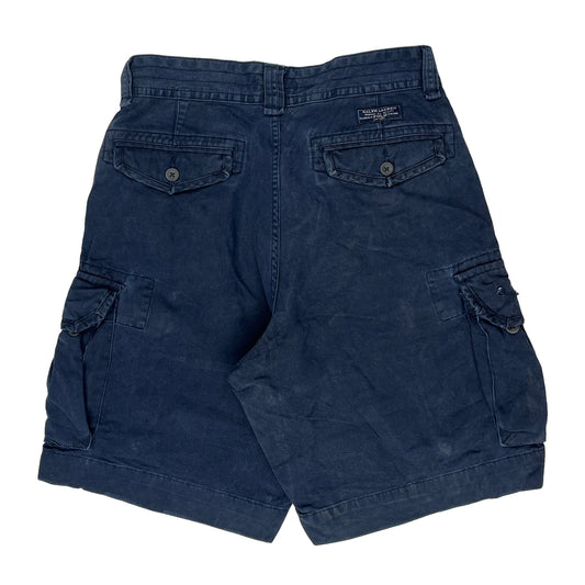 Polo By Ralph Lauren Cargo Shorts - 32W 8L Blue Cotton