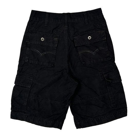 Vintage Levis Cargo Shorts - 30W 11L Black Cotton