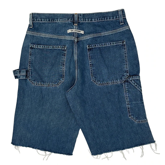 Calvin Klein Jeans Denim Shorts - 30W 12L Blue Cotton