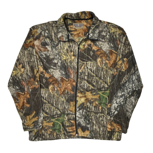 Jerzees Camo Fleece Jacket - 2XL Camo Polyester