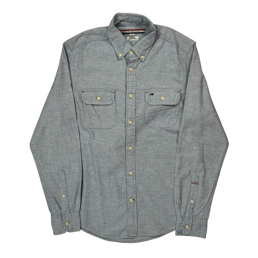 Tommy Hilfiger Shirt - Small Grey Cotton