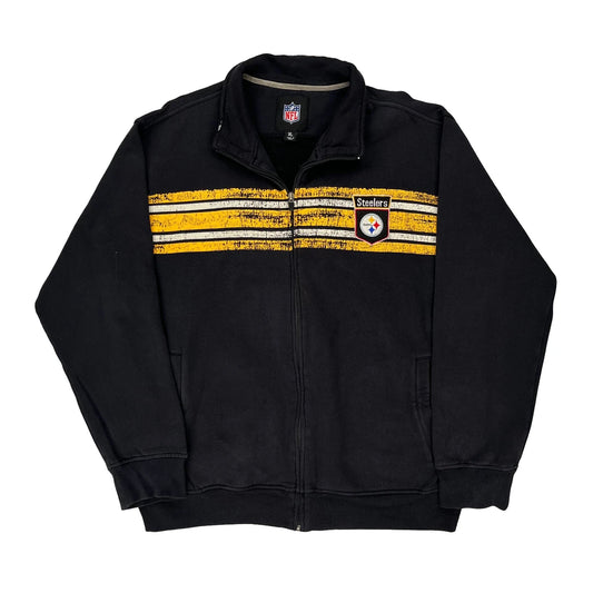 Pittsburgh Steelers Nfl Zip Up - XL Black Cotton
