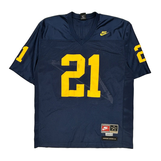Desmond Howard Nike Jersey - Large Navy Polyester