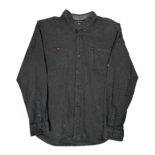Vintage Vans Shirt - Large Grey Cotton