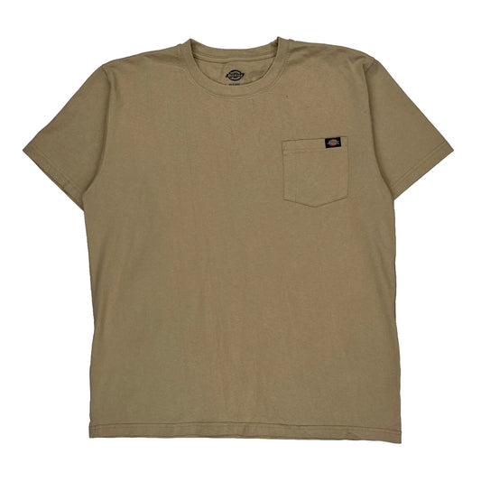 Dickies T-Shirt - XL Beige Cotton