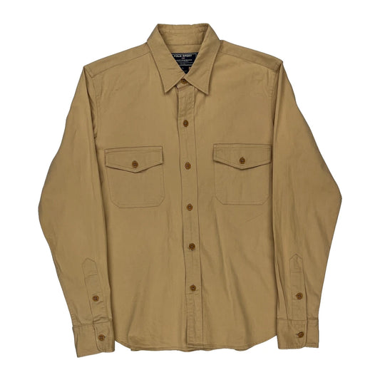 Polo Sport Shirt - Large Beige Cotton