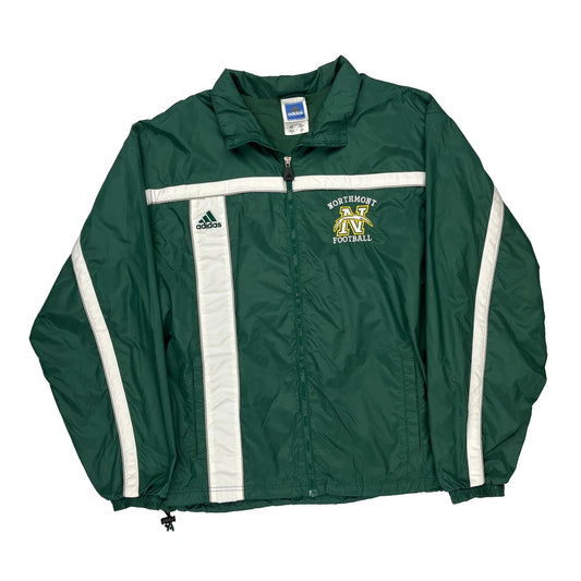 Northmont Football Adidas Windbreaker - Large Green Polyester