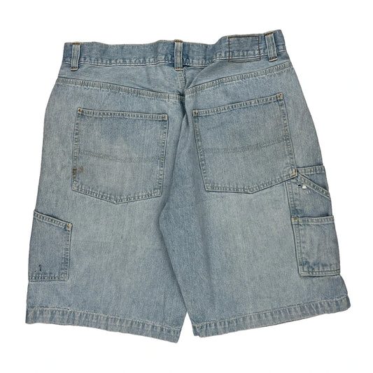 Steve And Barrys Carpenter Shorts - 35W 10L Light Wash Denim