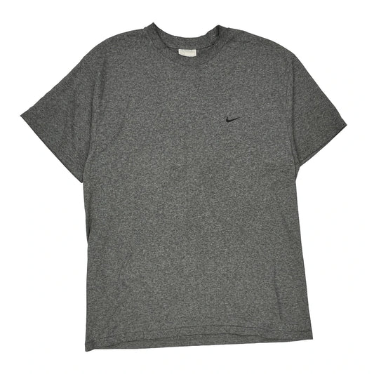 Nike T-Shirt - Large Grey Cotton