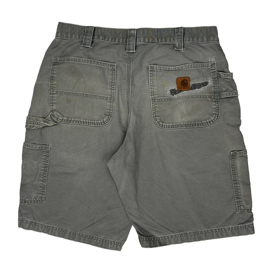 Carhartt Carpenter Shorts - 32W 10L Grey Cotton
