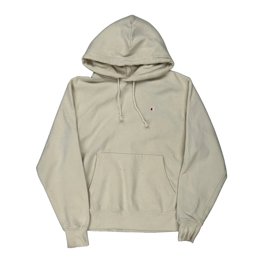 Reverse Weave Champion Hoodie - Medium Cream Cotton Blend