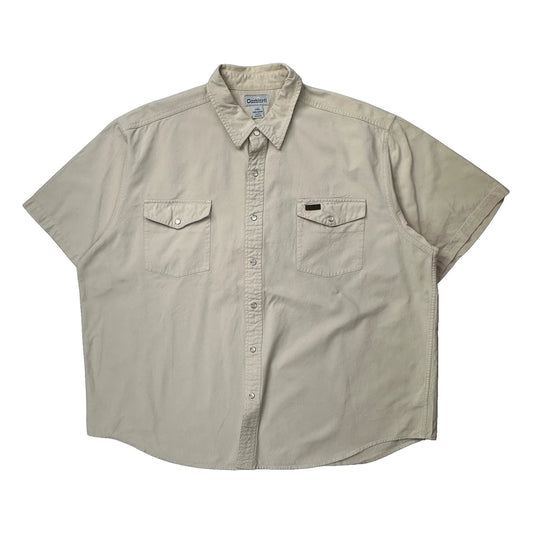 Carhartt Short Sleeve Shirt - 2XL Beige Cotton