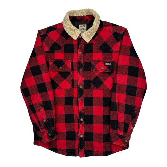 Dickies Checked Jacket - Small Black Cotton
