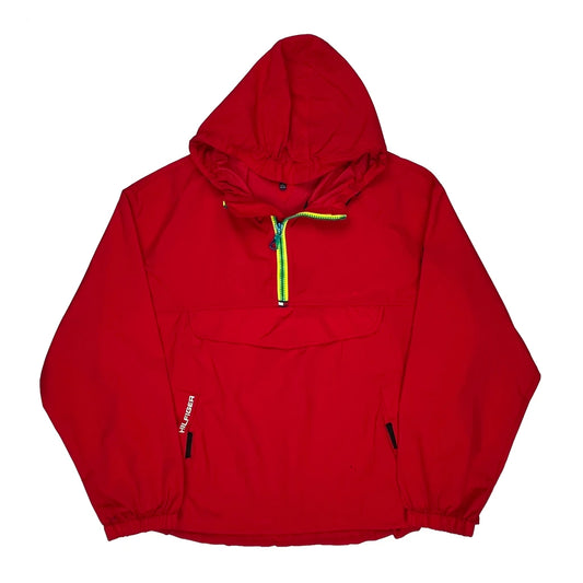 Vintage Tommy Hilfiger Anorak - 2XL Red Polyester