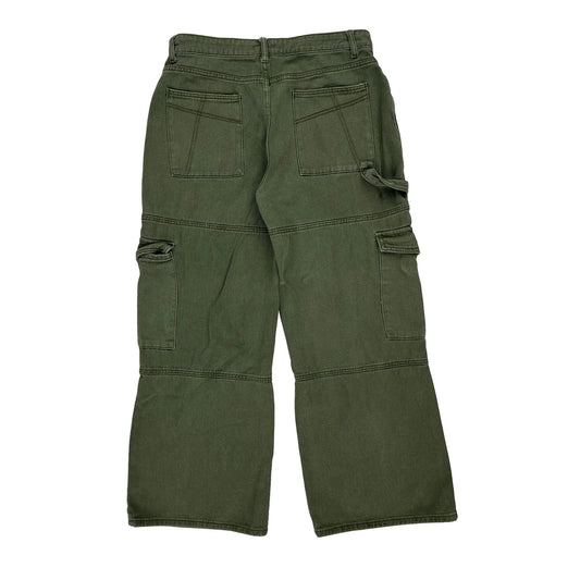 Edikted Cargo Trousers - 31W UK 12 Green Cotton