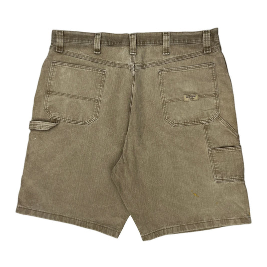 Wrangler Carpenter Shorts - 38W 9L Beige Cotton