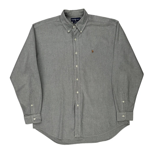 Blake Ralph Lauren Shirt - Large Grey Cotton