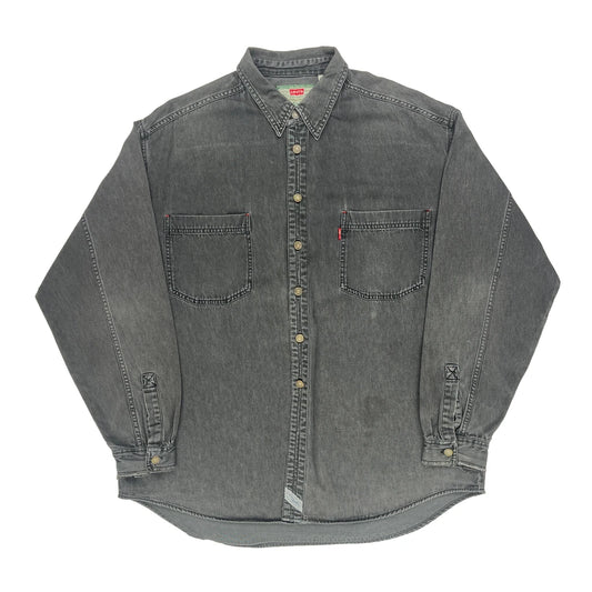 Levis Denim Shirt - XL Grey Cotton