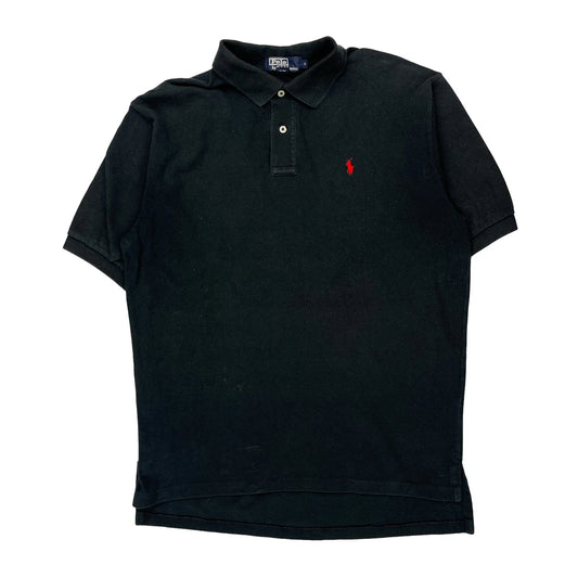 Polo By Ralph Lauren Polo Shirt - Large Black Cotton