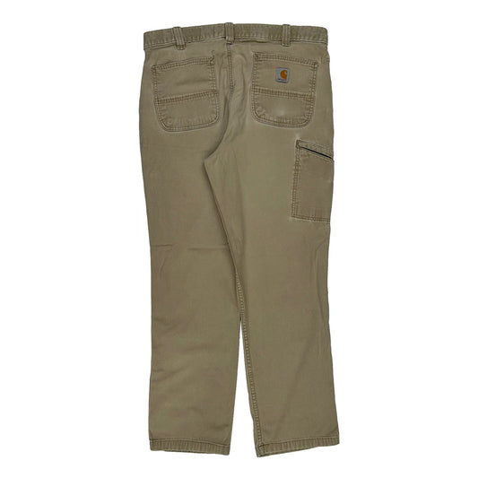 Vintage Carhartt Carpenter Trousers - 35W 30L Beige Cotton