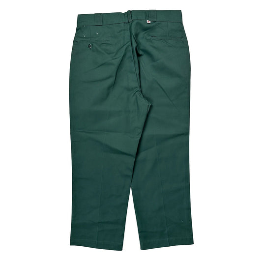Dickies Trousers - 34W 28L Green Cotton