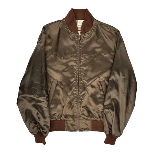 Unbranded Varsity Jacket - Medium Brown Nylon