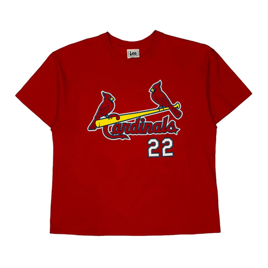 Vintage Cardinals Lee Mlb T-Shirt - Large Red Cotton
