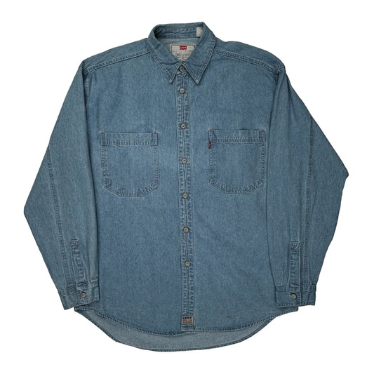 Levis Shirt - Large Blue Cotton
