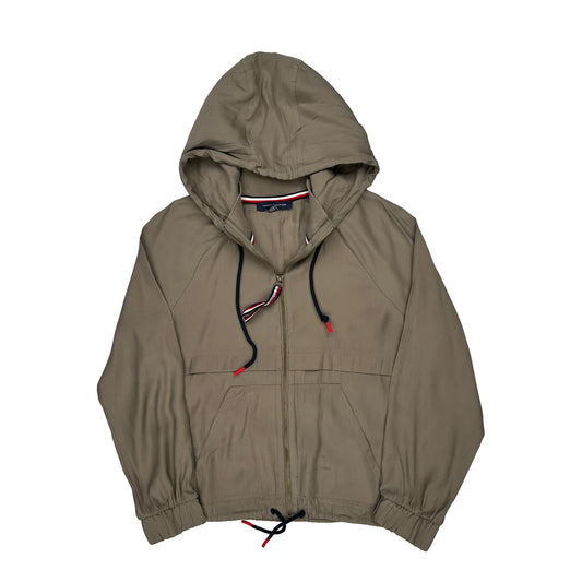 Tommy Hilfiger Windbreaker - Medium Khaki Cotton