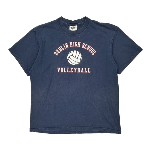 Dublin High School Volleyball Nike College T-Shirt - Small Navy Cotton