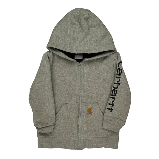 Age 5 Carhartt Hoodie - Small Grey Cotton Blend