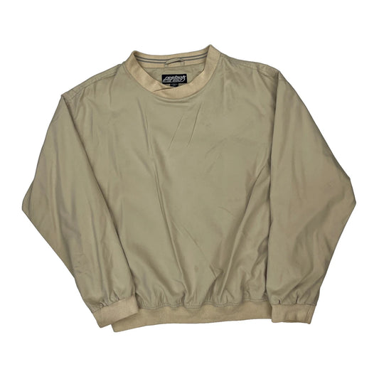 Reebok Windbreaker - Small Beige Polyester