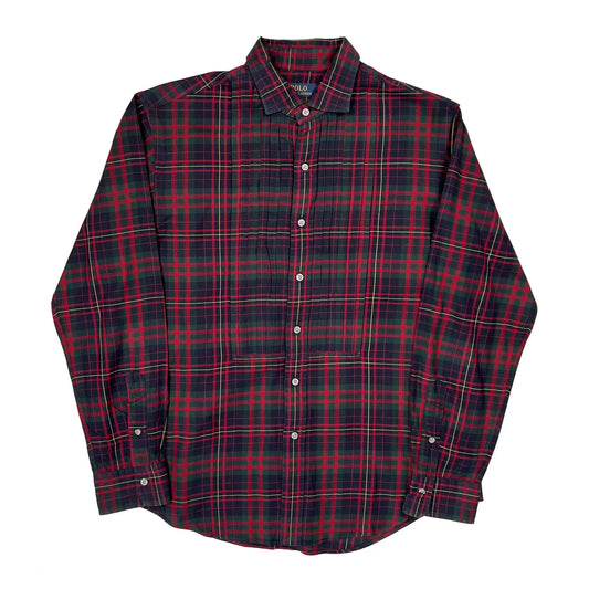 Polo By Ralph Lauren Checked Shirt - Large Red Cotton